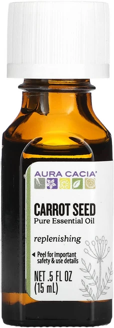 Aura Cacia 순수 에센셜 오일 당근 씨앗 15ml(0.5fl oz), AuraCacia순수에센셜오일당근씨앗15ml05floz, 1개, 15ml - 쿠팡