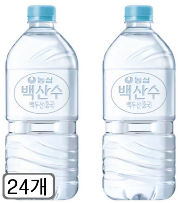 백산수 무라벨 파격 정기세일, 24개, 1L