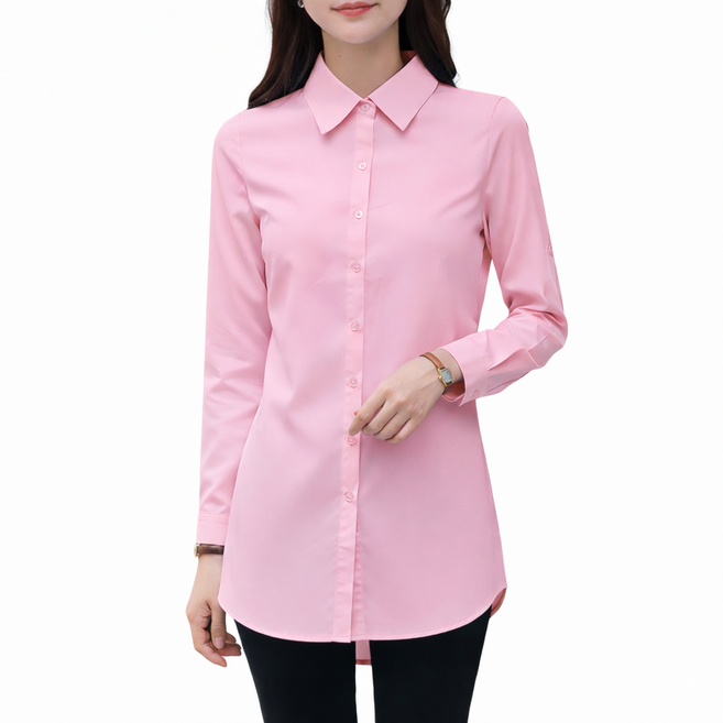 여성 오버핏 셔츠 롱셔츠 블라우스