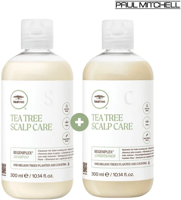 폴미첼 티트리 스캘프 케어 리제니플렉스 샴푸+ 컨디셔너 300ml 세트, 1개 - 쿠팡