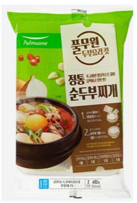 풀무원식품 정통 순두부찌개 KIT 602g, 3개