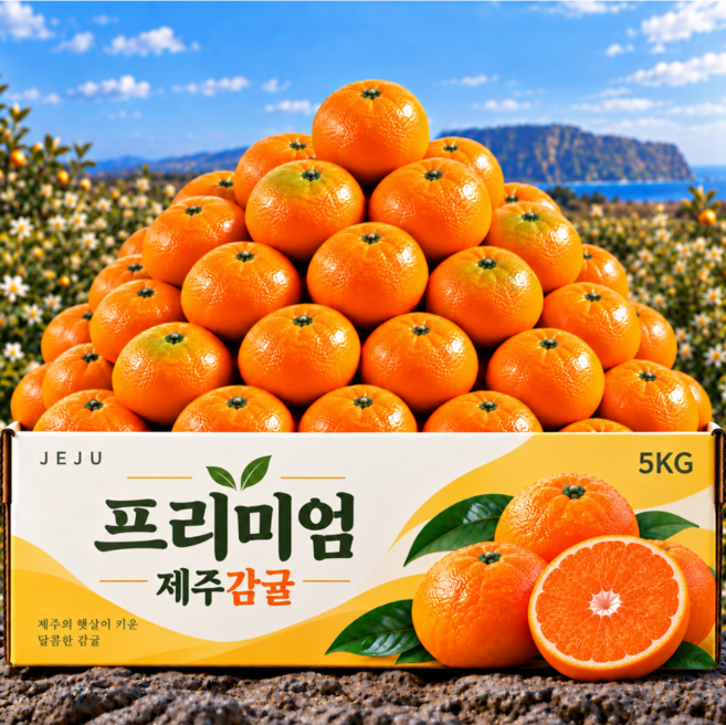 [하루100박스특가] 최고15brix 고당도 제주 감귤, 1박스, 5kg (로얄과)
