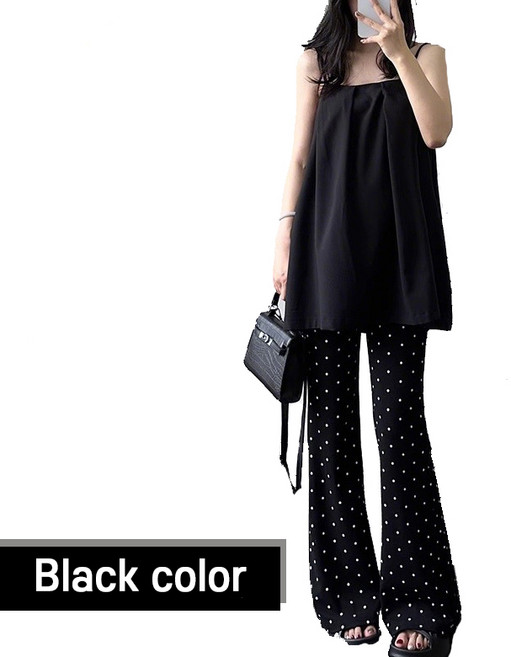 닥터원베리 임산부 바지 부츠컷 도트 스타일 임부복 초기부터 만삭까지