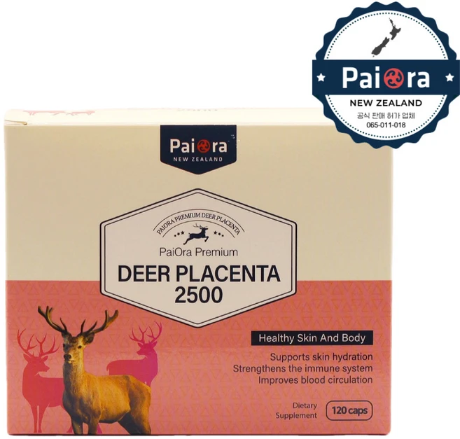 파이오라 디어 플라센타 2500 120캡슐 뉴질랜드 사슴 태반 아미노산, 120정, 1개 - 쿠팡