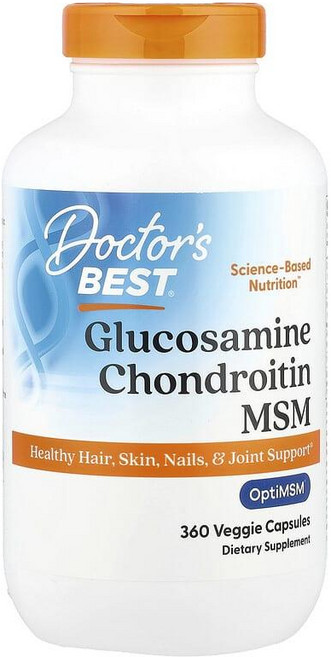 닥터스 베스트 글루코사민 콘드로이친 MSM Doctors Best Glucosamine Chondroitin OptiMSM, 3개