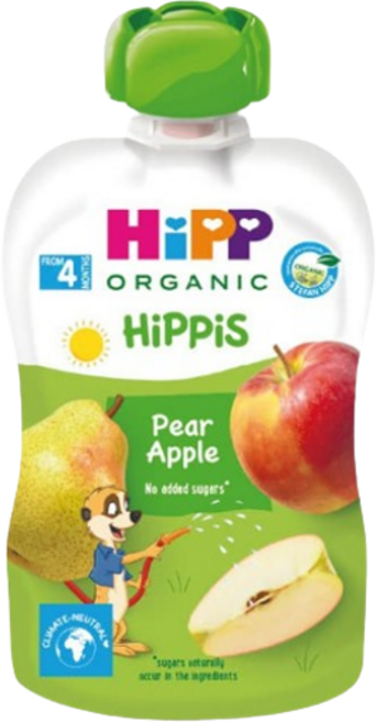 힙 유기농 과일 이유식 100g, 혼합맛(배/사과), 3개