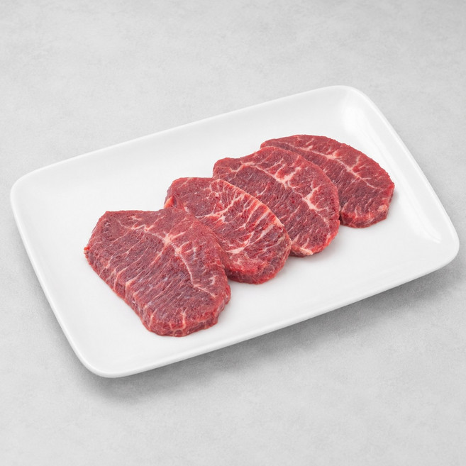 힐링미트 부채살 블랙앵거스 초이스급 구이용 스테이크용 500g, 부채살 구이용, 1개