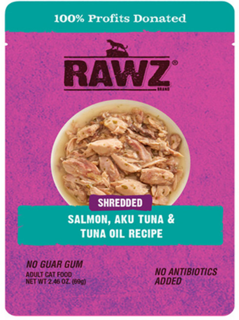 로우즈 슈레디드 고양이 파우치, 연어, 69g, 10개