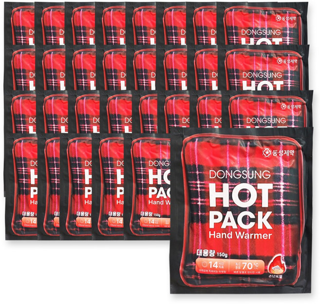 동성 핫팩 150g 대용량 손난로형 흔드는 손난로 국산 캠핑용, 30개