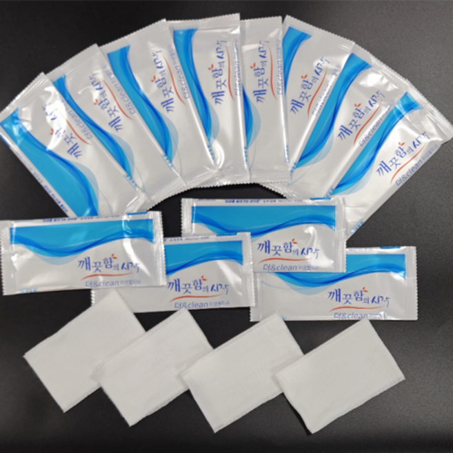 업소용 물티슈 깔끔이 1매 개별포장 400개입 크린타올, 1개