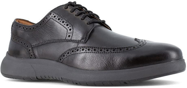 [미국수입정품] 플로쉐임 Florsheim 남성용 윙팁 작업용 옥스포드 스틸 토 안전 신발 코냑. 273099