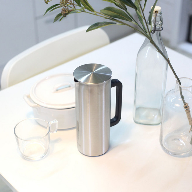 핫콤 냉장고용 스텐물병, 혼합 색상 2개, 1L, 1개