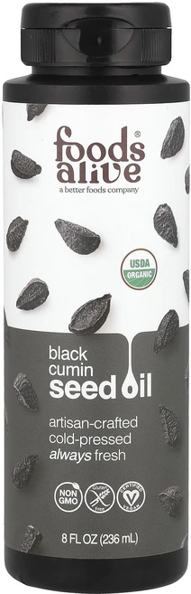 새해 첫좋은선물 Foods Alive 유기농 블랙 커민 씨오일 236ml(8fl oz) 제대로 할인합니다, FoodsAlive유기농블랙커민씨오일236ml8floz - 쿠팡