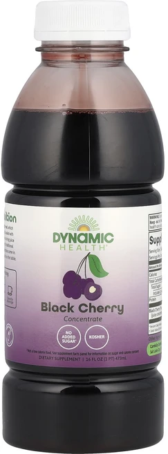 Dynamic Health 블랙 체리 농축물 473ml(16fl oz), DynamicHealth블랙체리농축물473ml16flo, 473ml - 쿠팡