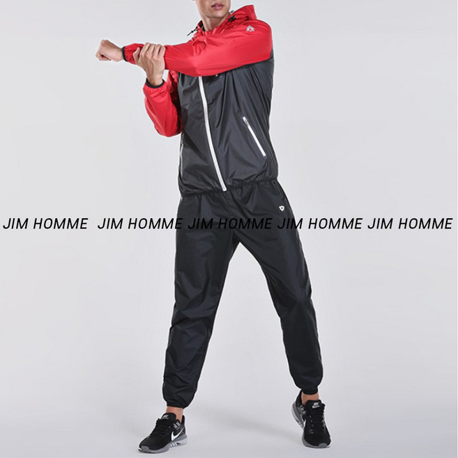 짐옴므 여자 남자 공용 집업 다이어트 땀복 바람막이 트레이닝 런닝복