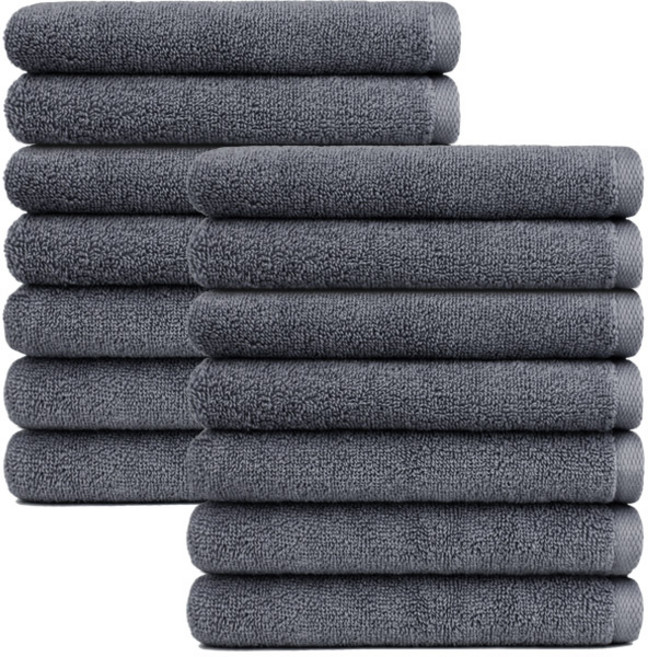 송월타월 라이트무지40 30수 130g, 그레이, 12개