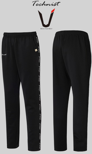 테크니스트 긴바지 배드민턴 바지 남성 여성 트레이닝 팬츠 약기모 블랙 TNP4470