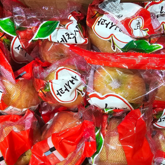 농장직송 껍질째먹는 가족안심 부사 세척사과, 1개, 8kg