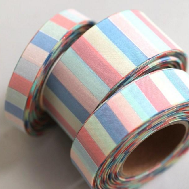 리본빌 뉴전통리본 한복리본 색동리본, 15미리폭, 오성색동