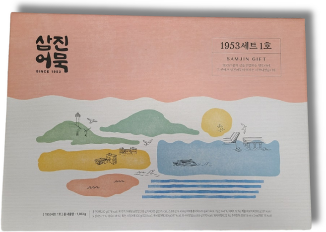 [G][삼진어묵] 1953세트 1호, 1세트, 280g