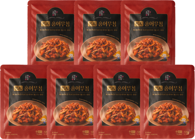 셰프5가 명인 조선옥 홍어무침 군산집 남도손맛, 7개, 120g