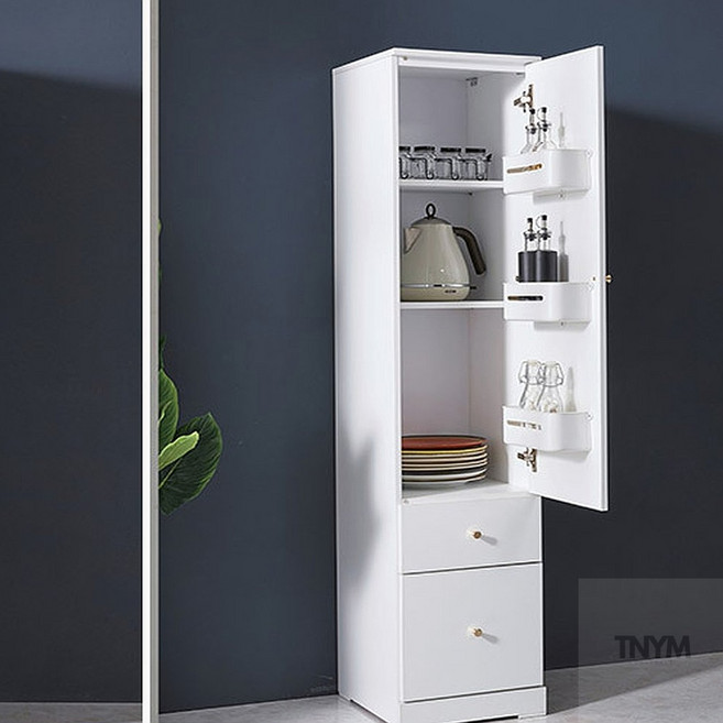 웬카 냉장고장 냉장고형 서랍 수납장 1600, 착불-오크