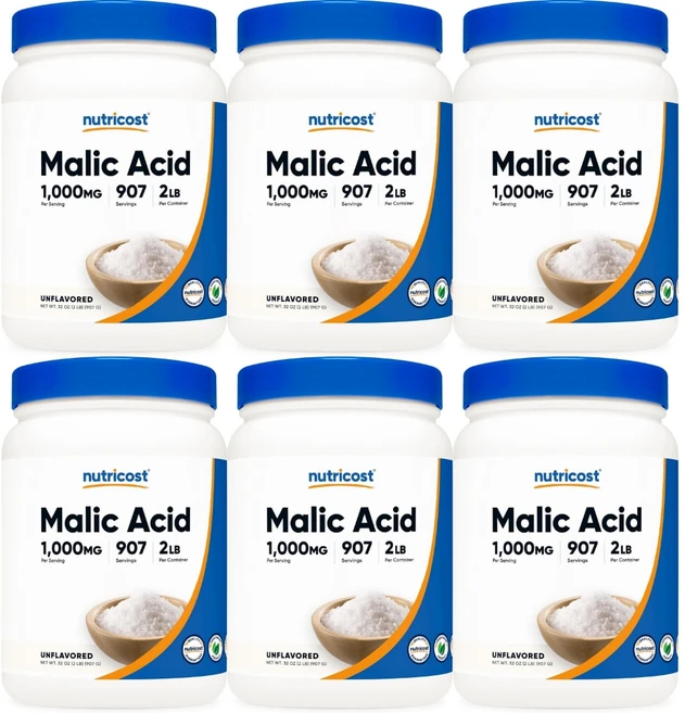 뉴트리코스트 고흡수 말산 파우더, 6개, 907g, 907g - 쿠팡