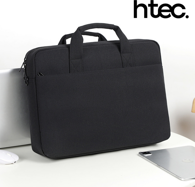 에이치텍 서류 쿠션 노트북가방, 블랙