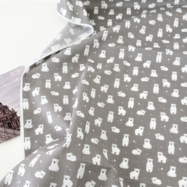 원단싸 면원단 면20수 동물원단 소품원단 아기원단 북극곰, 1개