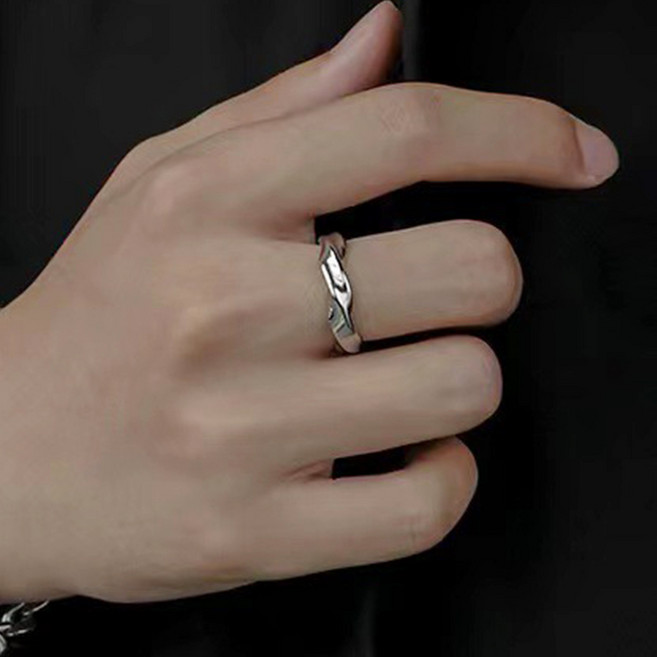 하나린 써지컬스틸 모비우스 반지 무알러지 티타늄반지