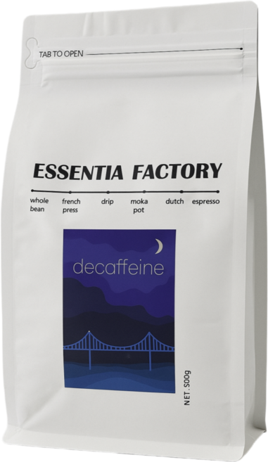 에센티아팩토리 디카페인 오리지널 고소한 블렌딩 원두커피, 홀빈(분쇄안함), 500g, 1개