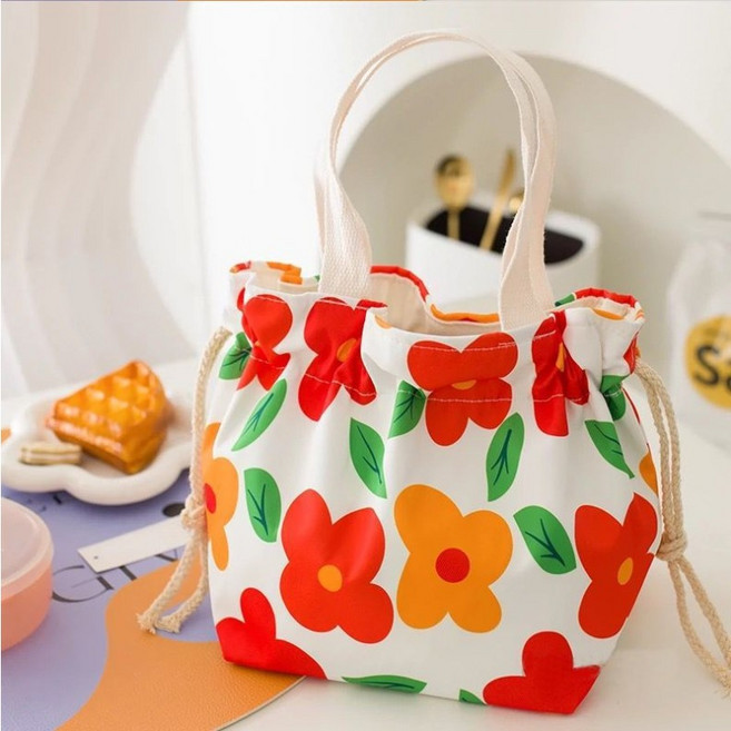 피크닉 보냉 복조리 가방 도시락 런치백 간식가방 하트 플라워 하우스 감성 피크닉백
