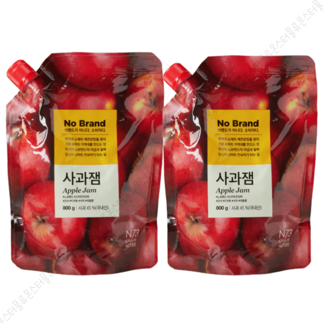 노브랜드 사과잼, 800g, 2개