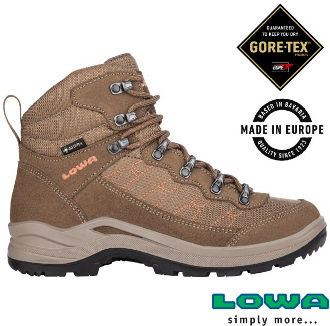 【德國 LOWA】女款 TAURUS PRO GTX 中筒防水透氣多功能健行登山鞋 歐洲製造 褐色