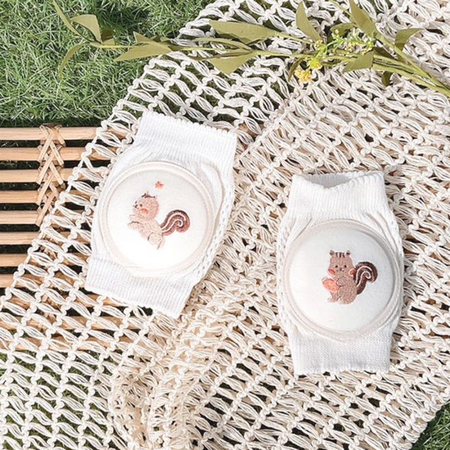 돗투돗 자수 아기 무릎보호대 유아용 양쪽 세트, 1개, 돗람이