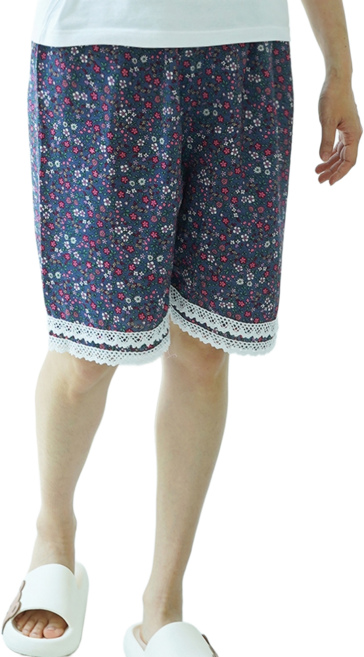 캐리루시 인견 플라워 밑단레이스 파자마 홈웨어 3부 5부 7부