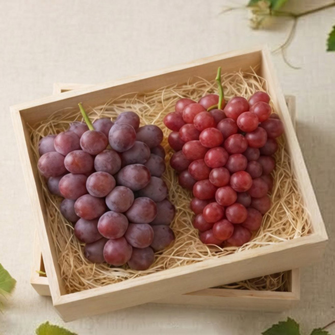 [거북이농산] 수입포도 혼합 2kg, 1박스, 크림슨+거봉 혼합 2kg