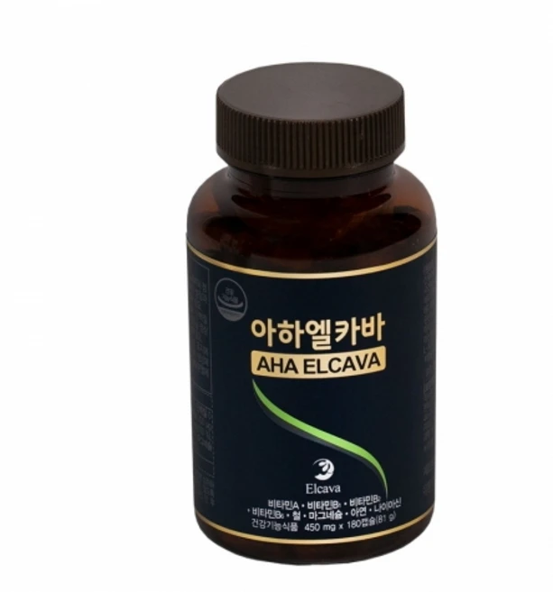 아하엘카바 면역기능에 도움 혈액건강 450mg 180캡슐(81g), 1개, 180정 - 쿠팡