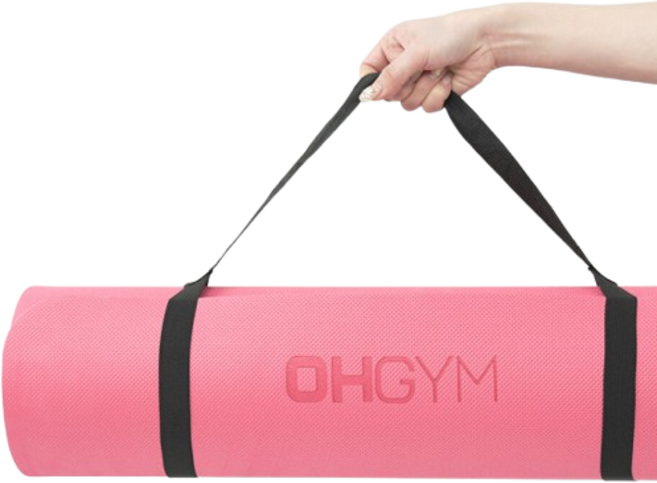 오짐 EVA 요가매트 홈트 운동 두꺼운 매트 10mm, 코랄, 1개