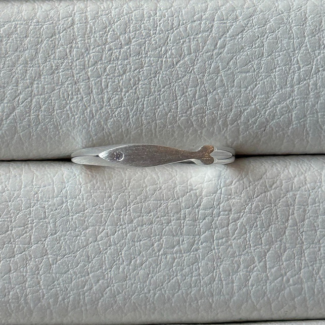 925 실버 무광 행운 물고기 은 반지 선물 우정 재물 자식복