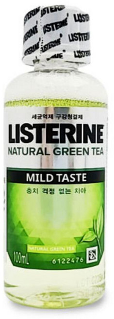 세균억제 리스테린 세트 구강청결제 가글(그린티마일드), 100ml, 1, 5개