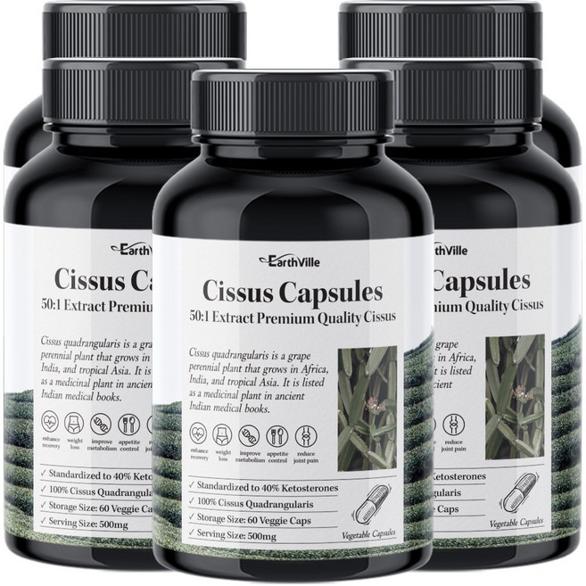 어스빌 시서스 알약 50배 고농축 25000 추출물 베지캡슐, 60정, 5개