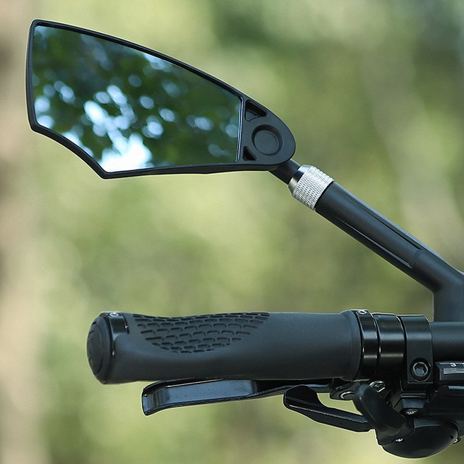 시그니처베이지 웨스트바이킹 자전거 킥보드 거울 후사경 사이드 백미러 YPZ045, 블랙 R, 1개