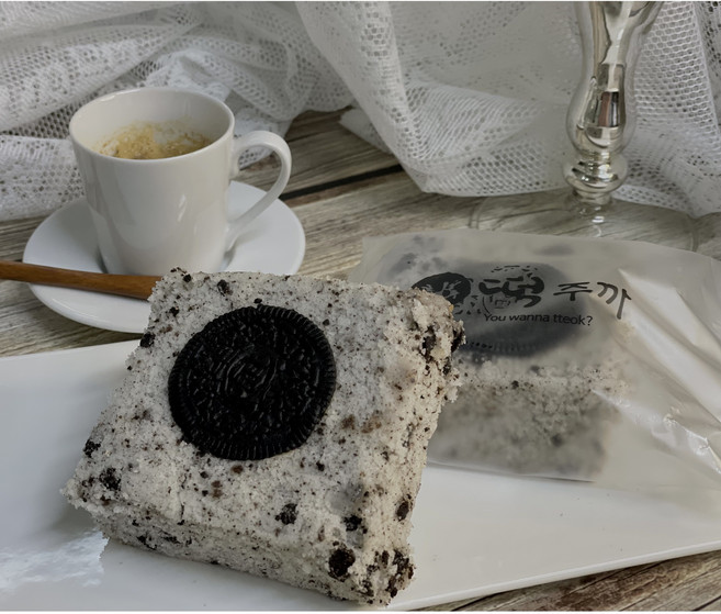 [떡주까] 누텔라 오레오설기 (개별포장 식사대용 아이간식) 160g x 8개 160g x 16개