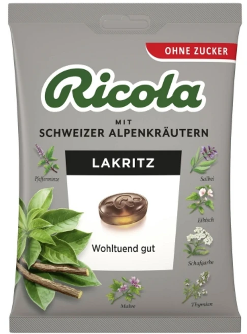 리콜라 무설탕 캔디 리코라이스 75g, 1개 - 쿠팡