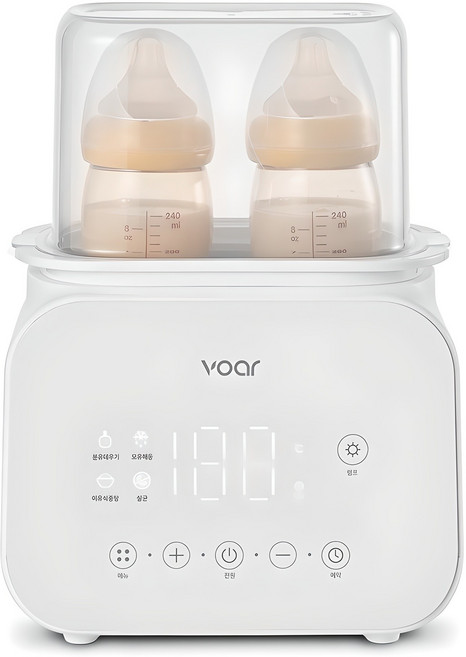 보아르 아가 맘마 보틀워머 분유 젖병 중탕 살균기, VST-003WH