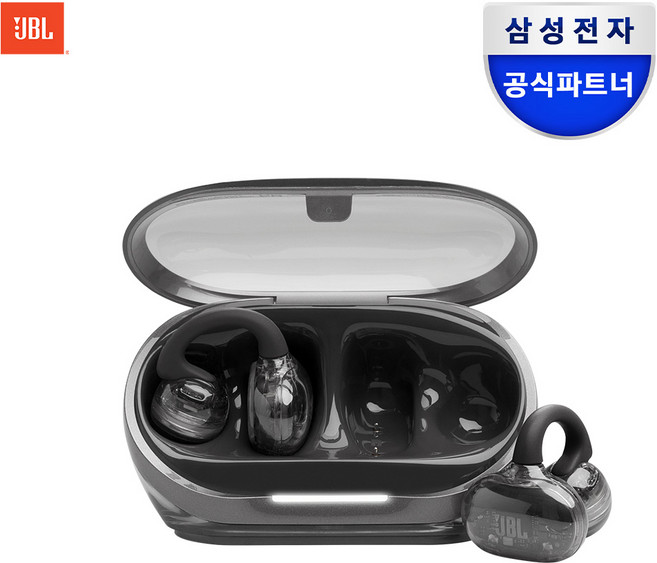 삼성공식파트너 JBL SOUNDGEAR CLIPS 오픈 클립형 런닝 귀걸이형 이어폰, 블랙