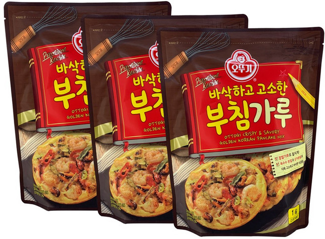오뚜기 바삭하고 고소한 부침가루 1kg 3개