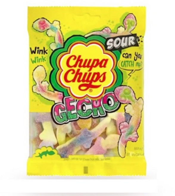 츄파춥스 사워 게코 젤리, 90g, 12개