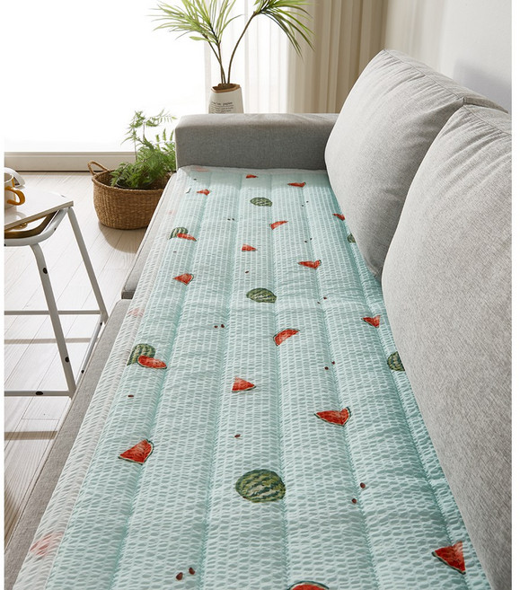 촘촘한 100D 원사 시원하고 귀여운 시어서커 과일시리즈 소파패드 2단/3단/4단